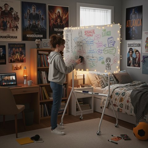 Ergo office ERGO OFFICE MOBILNA TABLICA SUCHOŚCIERALNA, ORIENTACJA POZIOMA, BIAŁA, JEDNOSTRONNA, Z PÓŁKĄ, WYMIARY TABLICY 1190X790MM ER-3