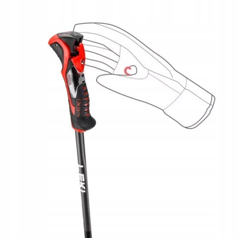 LEKI LEKI KIJE 3D AIRFOIL black/red 120 LEKI LEKI KIJE 3D AIRFOIL black/red 120