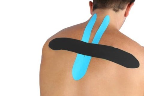 MDH KINESIO TAPE Taśma do kinesiotapingu  (niebieska)