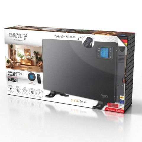 Adler Grzejnik konwektorowy CAMRY CR 7739 black Adler Grzejnik konwektorowy CAMRY CR 7739 black