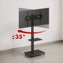 Ergo office ERGO OFFICE STAND / WÓZEK DLA TV, MAX. OBCIĄŻENIE 50KG / 5KG PÓŁKA, MAX. VESA 600X400, WBUD. LISTWA ZASIL., CZARNY ER-304 B Ergo office ERGO OFFICE STAND / WÓZEK DLA TV, MAX. OBCIĄŻENIE 50KG / 5KG PÓŁKA, MAX. VESA 600X400, WBUD. LISTWA ZASIL., CZARNY ER-304 B