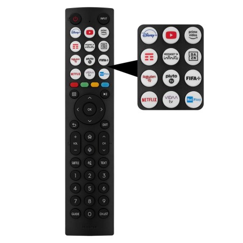 HISENSE Telewizor 65" Hisense 65E7KQ QLED 4K VIDAA Smart OS Czarny HISENSE Telewizor 65" Hisense 65E7KQ QLED 4K VIDAA Smart OS Czarny