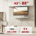Maclean MACLEAN UCHWYT ELEKTRYCZNY SUFITOWO-PODŁOGOWY, WYSUWANY, 43''-88'', VESA 600X400, MAX 60KG, 100-240V AC,50/60HZ; MC-125