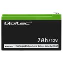 Qoltec QOLTEC AKUMULATOR AGM 12V | 7AH | MAX. 105A | SECURITY Qoltec QOLTEC AKUMULATOR AGM 12V | 7AH | MAX. 105A | SECURITY