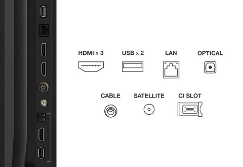 TCL Telewizor TCL 75V6C DLED 75'' 4K Ultra HD Google TV Dolby Atmos DVB-T2 Metaliczny
