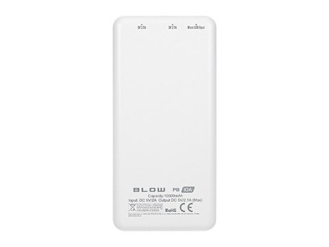 BLOW BLOW POWER BANK 10000MAH BIAŁY PB10A BLOW BLOW POWER BANK 10000MAH BIAŁY PB10A
