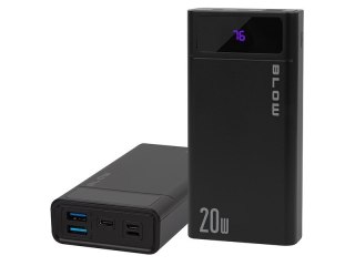 BLOW BLOW POWER BANK 20000MAH QC+PD 20W + LIGHTNING CZARNY PB20E