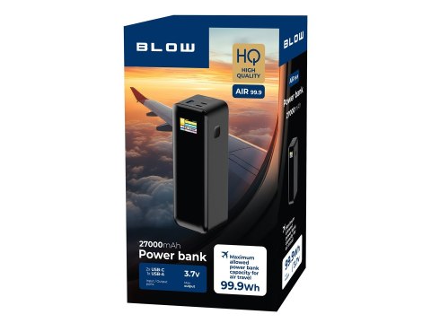 BLOW BLOW POWER BANK 27000MAH PD 140W AIR99.9 CZARNY
