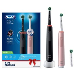 Braun Szczoteczka Oral-B Pro 3 3900N Black/Pink +2 rączka