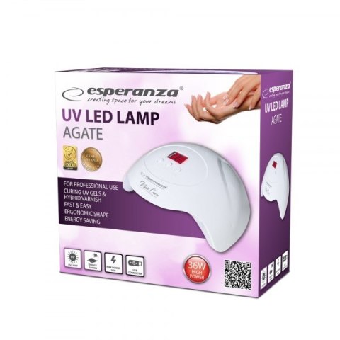 Esperanza ESPERANZA LAMPA UV LED DO PAZNOKCI AGATE 36W EBN010
