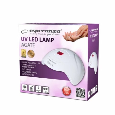 Esperanza ESPERANZA LAMPA UV LED DO PAZNOKCI AGATE 36W EBN010