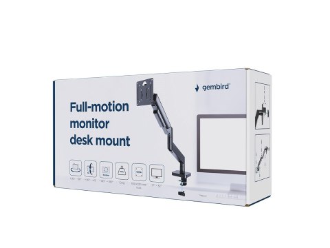 GEMBIRD GEMBIRD BIURKOWE REGULOWANE RAMIĘ/UCHWYT NA MONITOR 17-32 OBCIĄŻENIE DO 10 KG GEMBIRD GEMBIRD BIURKOWE REGULOWANE RAMIĘ/UCHWYT NA MONITOR 17-32 OBCIĄŻENIE DO 10 KG