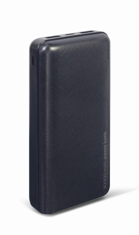 GEMBIRD GEMBIRD POWERBANK 20000 MAH 2X USB, CZARNY GEMBIRD GEMBIRD POWERBANK 20000 MAH 2X USB, CZARNY