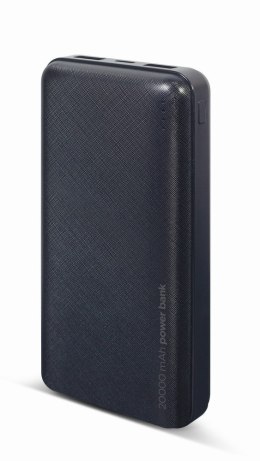 GEMBIRD GEMBIRD POWERBANK 20000 MAH 2X USB, CZARNY