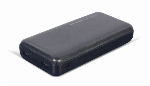 GEMBIRD GEMBIRD POWERBANK 20000 MAH 2X USB, CZARNY GEMBIRD GEMBIRD POWERBANK 20000 MAH 2X USB, CZARNY