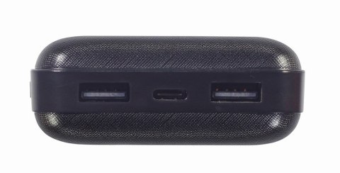 GEMBIRD GEMBIRD POWERBANK 20000 MAH 2X USB, CZARNY GEMBIRD GEMBIRD POWERBANK 20000 MAH 2X USB, CZARNY