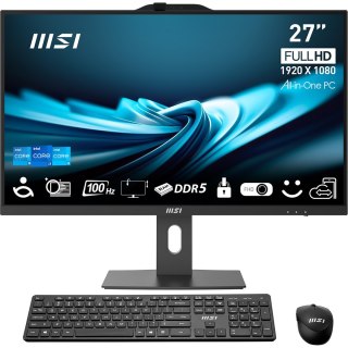 MSI MSI AIO PRO AP272P 14M-496EU i5-14400 27" IPS LED FHD Non-Touch Anti-Glare 16GB SSD512GB M.2 AX211 WiFi 6E Windows 11 Pro Black