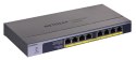 NETGEAR Switch Netgear GS108PP-100EUS 8p PoE 123W (PoE+: 8p) Unmanaged Gigabit