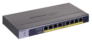 NETGEAR Switch Netgear GS108PP-100EUS 8p PoE 123W (PoE+: 8p) Unmanaged Gigabit