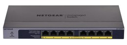 NETGEAR Switch Netgear GS108PP-100EUS 8p PoE 123W (PoE+: 8p) Unmanaged Gigabit