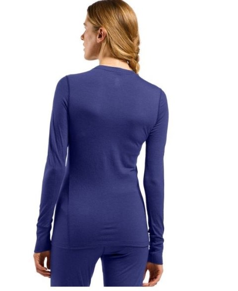 Odlo Koszulka termoaktywna damska z długim rękawem Odlo BL TOP Merino rozmiar S, niebieska