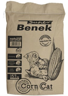 Super Benek CERTECH Super Benek Corn Cat - żwirek kukurydziany zbrylający 25l (WYPRZEDAŻ)