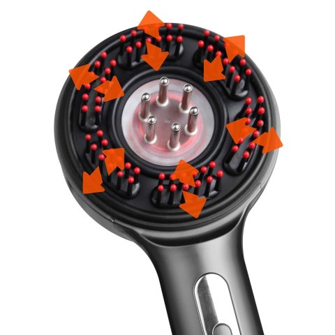 Media tech MEDIA-TECH ELEKTRYCZNA SZCZOTKA MASUJĄCA DO WŁOSÓW I SKÓRY GŁOWY HAIRBRUSH MASSAGER MT6537