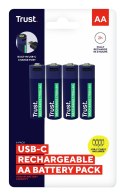 Trust Baterie AA Trust USB-C RECHARGEABLE BATTERIES 4P