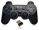 VAKOSS VAKOSS GAMEPAD BEZPRZEWODOWY USB Z FUNKCJĄ DUAL SHOCK, PC/PS3, TRYB CYFROWY I ANALOGOWY, GP-4705BK CZARNY