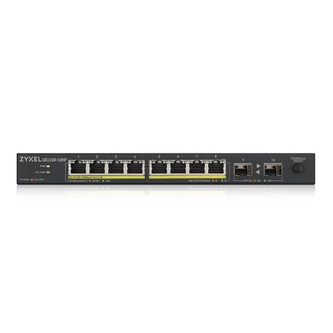 ZyXEL Switch Zyxel GS1100-10HP 10p PoE (PoE+: 8) 130W Unmanaged Gigabit