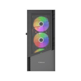 GEMBIRD GEMBIRD OBUDOWA FORNAX 4300 MIDI-TOWER (2X USB 3.1, 1X USB 2.0) 4X FAN, CZARNA