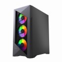 GEMBIRD GEMBIRD OBUDOWA FORNAX 900ARGB MIDI-TOWER (2X USB 3.1, 1X USB TYPE-C) 4X FAN, CZARNA