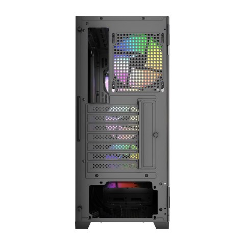 GEMBIRD GEMBIRD OBUDOWA FORNAX 900ARGB MIDI-TOWER (2X USB 3.1, 1X USB TYPE-C) 4X FAN, CZARNA