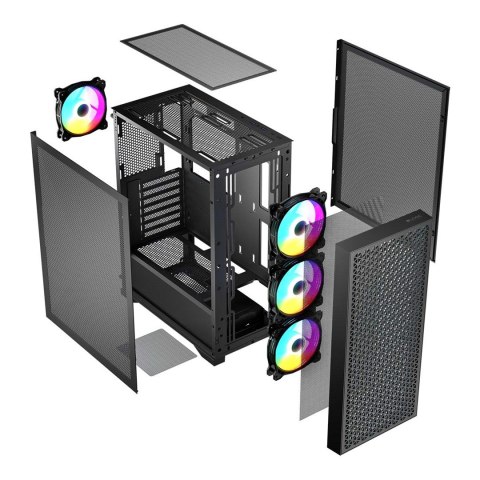 LOGIC LOGIC OBUDOWA DART PRO ARGB MIDI USB TYPE-C CZARNA (WYPRZEDAŻ)