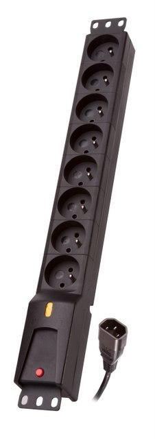 Lestar Listwa przeciwprzepięciowa Lestar LZRM 810 BW G-A K.:CZ 1,5M IEC3 (8 x UTE; 1,5m; kolor czarny)