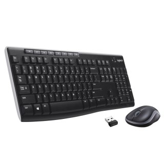 Logitech Klawiatura membranowa Logitech MK270 920-004508 (USB (Radio 2.4 GHz); kolor czarny)