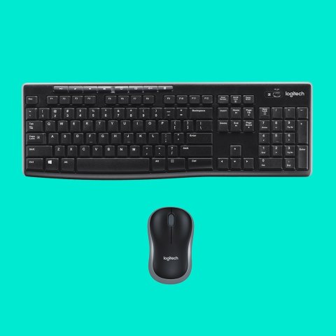 Logitech Klawiatura membranowa Logitech MK270 920-004508 (USB (Radio 2.4 GHz); kolor czarny)
