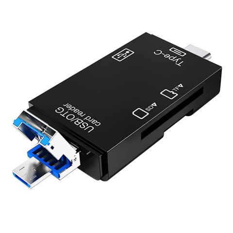 VAKOSS VAKOSS CZYTNIK KART 6W1 USB A/ MICRO USB/ USB C/ SD/ MICRO SD/ USB TC-R425X