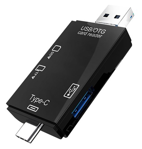 VAKOSS VAKOSS CZYTNIK KART 6W1 USB A/ MICRO USB/ USB C/ SD/ MICRO SD/ USB TC-R425X