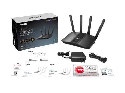 ASUS Router ASUS RT-BE82U DUAL-BAND WIFI 7 (802.11BE)