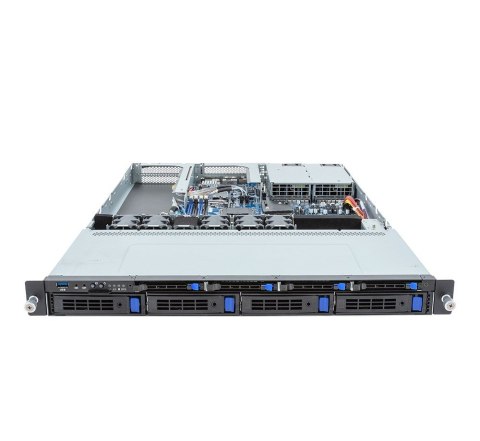 Gigabyte Platforma Gigabyte Rack (1U) R133-C11-AAG1 AMD Epyc 4004/Ryzen 7000 (4x 3,5" SATA HS, 1xM.2, 2x10Gbe, 2x1Gbe, IPMI, 1+1 800W)