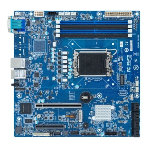Gigabyte Płyta główna Gigabyte MX34-BS0(MR) 1x LGA1700 Intel Xeon E-24XX C262 (4x DIMM, 8x SATA, 1xM.2, 2x1Gbe, IPMI, mATX)