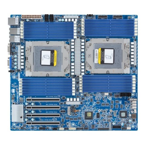 Gigabyte Płyta główna Gigabyte MZ73-LM1 rev.3 2x SP5 AMD Epyc 9004/9005 SoC (24x DIMM, 3x SlimSAS, 1xM.2, 2x10Gbe, IPMI, E-ATX)