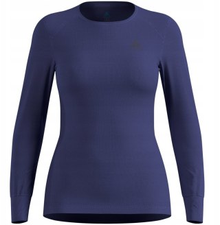 Odlo Bielizna termoaktywna z długim rękawem Odlo BL TOP crew neck l/s ACTIVE WARM roz. S Niebieska