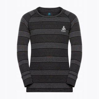 Odlo Komplet termoaktywnej bielizny dziecięcej Odlo Active Warm Eco Set Long rozmiar 152cm, czarno-szary