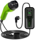 Qoltec Qoltec Mobilna ładowarka do samochodu elektrycznego EV z regulacją 2w1 Typ2 3.5kW 230V LCD SCHUKO Przenośna Wallbox 5m