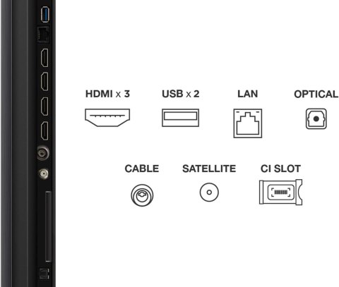 TCL Telewizor TCL 55C61KS QD-Mini LED 55'' 4K Ultra HD Google TV Dolby Atmos DVB-T2 Czarny