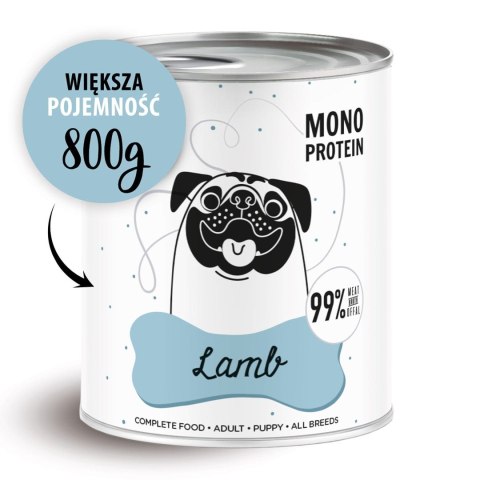 PAKA ZWIERZAKA Paka Zwierzaka Pepe Lamb 99% jagnięcina 800g