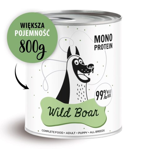 PAKA ZWIERZAKA Paka Zwierzaka Pepe Wild Boar 99% dziczyzna 800g