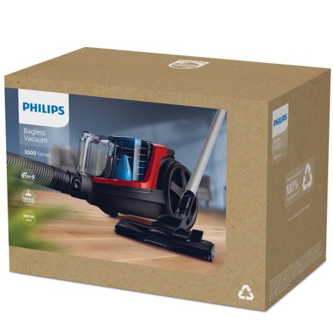 Philips Odkurzacz bezworkowy Philips FC9330/09 (650W; kolor czarny, kolor czerwony)